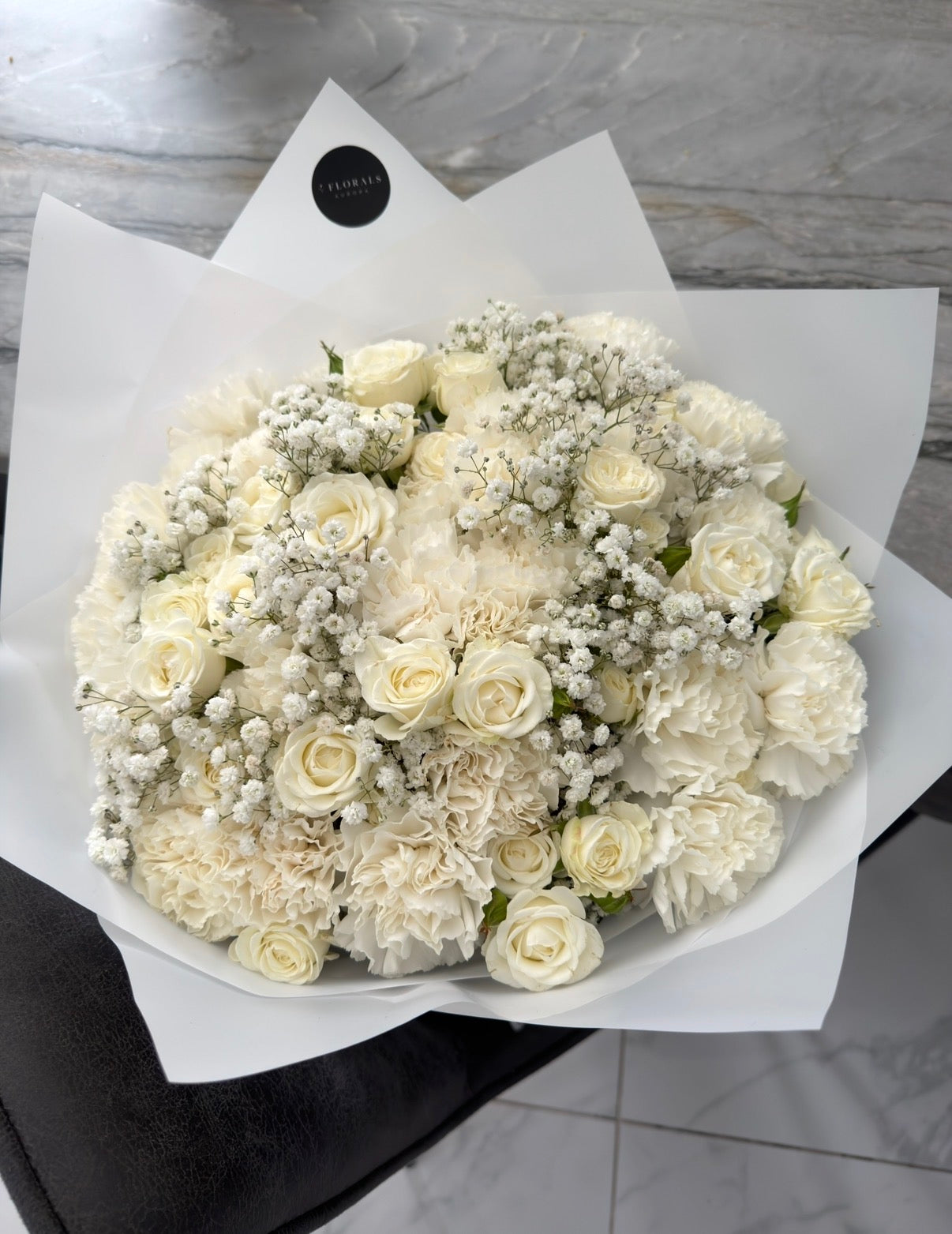 Ivory white roses