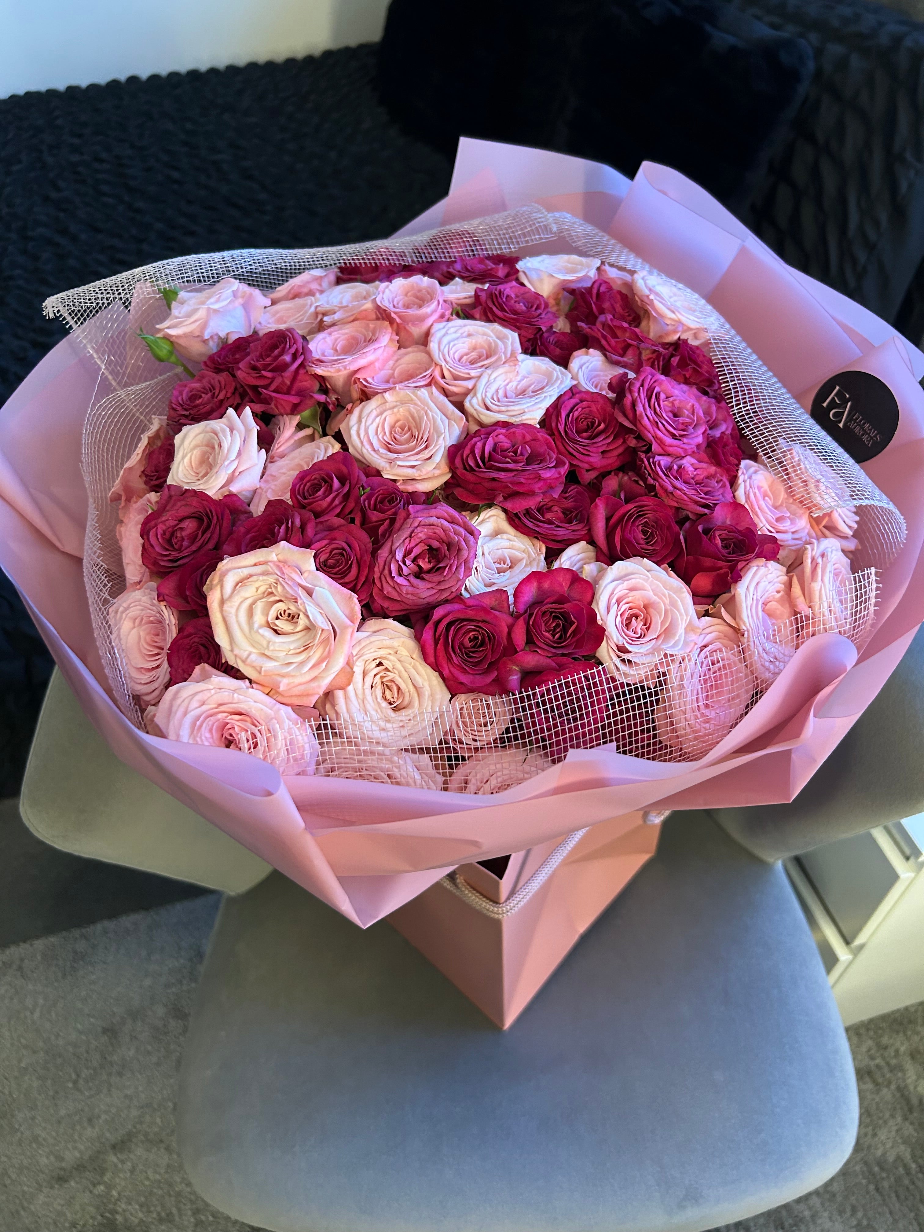 Dark & Light pink mix – Florals Aurora