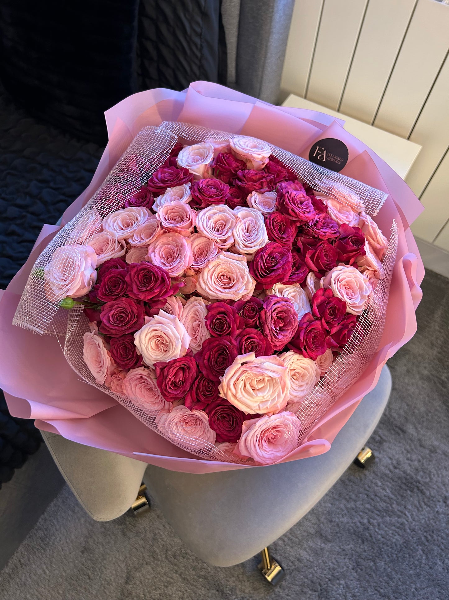 Dark & Light pink mix