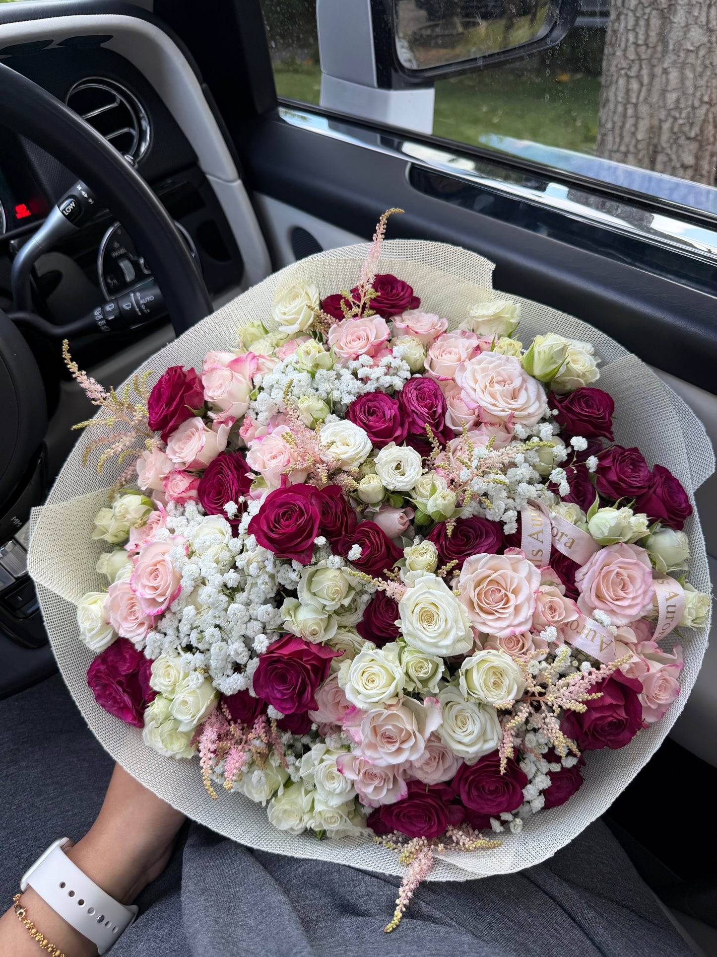 Pink mix with netting