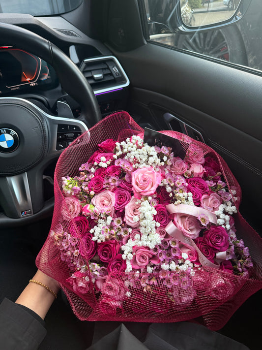 Purple&pink spray mix