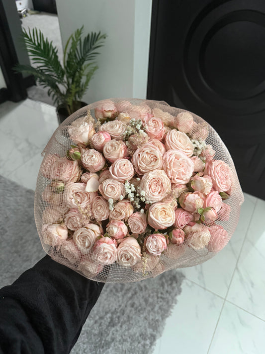 pink spray roses